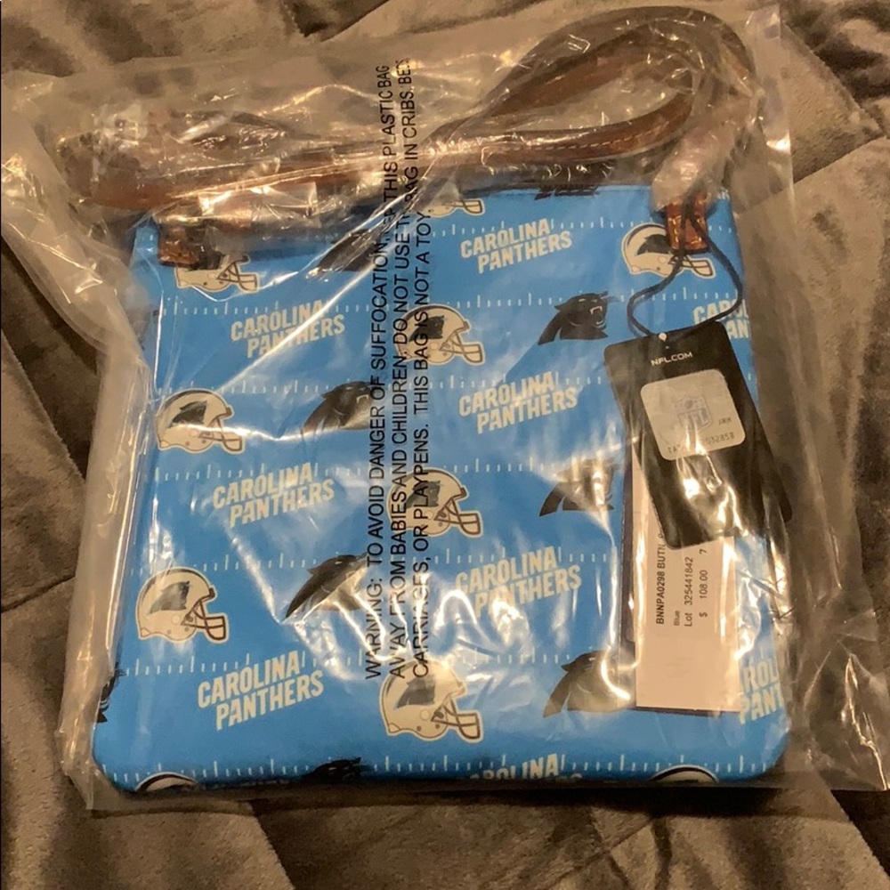 Dooney and Bourke Carolina Panthers cross body bag